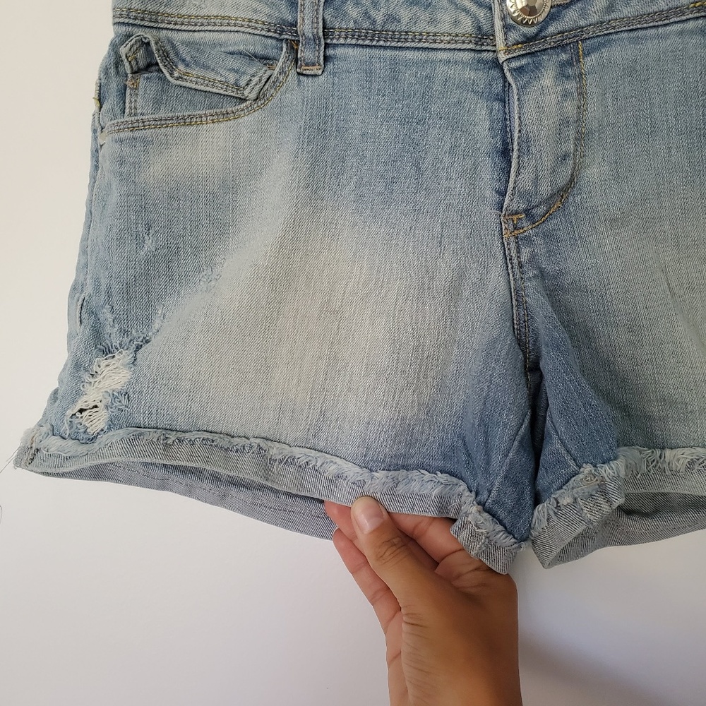 3for$25 jean shorts light blue forever 21 - Picture 5 of 6